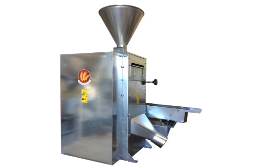 Machine de remplissage et dosage industrielle en inox avec trémie pour produits alimentaires